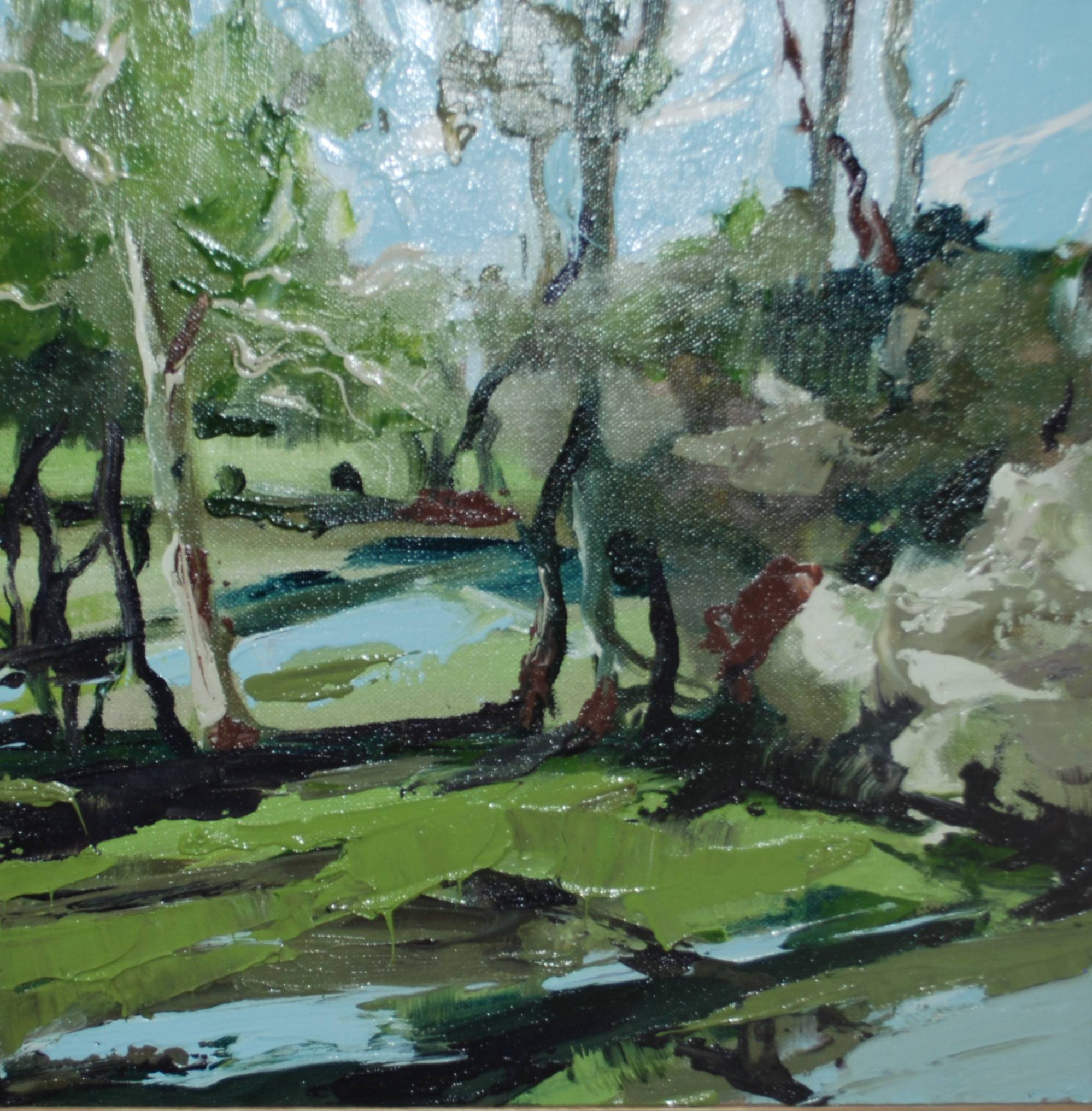 Plein air painting Matilda Dumas Contemporary Abstract Artist Australia